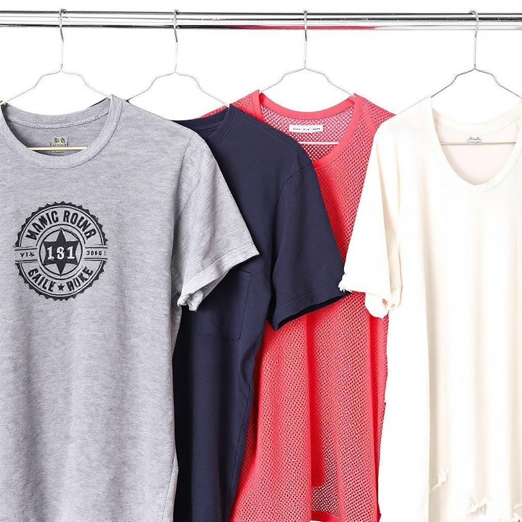 Les différentes matières utilisées pour la confection des T-shirts