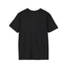 T-shirt noir pour homme à manches courtes et col rond, présenté de dos.
