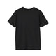 T-shirt noir pour homme à manches courtes et col rond, présenté de dos.