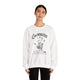 Une femme porte un sweat-shirt blanc avec une empreinte de main et le texte Car vous êtes le chef-d'œuvre de Dieu.