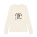 T-shirt à manches longues beige pour enfant avec une illustration de poisson et un texte religieux.
