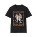 T-shirt noir pour homme avec une illustration chrétienne sur le thème de la multiplication.