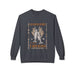 Sweat-shirt gris anthracite avec une illustration de pains et poissons et le texte Les Maths de Dieu.