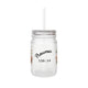 Chope Mason Jar en verre dépoli avec texte Psaumes 139:14, fleurs et papillons.