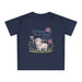 T-shirt bleu marine pour bébé avec un dessin d'agneau et l'inscription Le Seigneur est mon Berger.