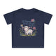 T-shirt bleu marine pour bébé avec un dessin d'agneau et l'inscription Le Seigneur est mon Berger.