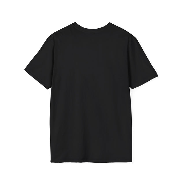 T-shirt noir pour homme à manches courtes vu de dos.