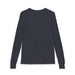 T-shirt à manches longues pour enfant de couleur gris anthracite avec poignets côtelés.