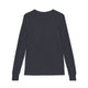 T-shirt à manches longues pour enfant de couleur gris anthracite avec poignets côtelés.