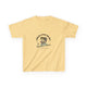 T-shirt jaune pour enfant avec une illustration de poisson et le texte Jésus a fait de moi.