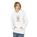 Femme portant un sweat à capuche blanc avec illustration chrétienne Les Maths de Dieu.