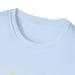 T-shirt blanc à col rond pour homme avec un design inspiré de la foi.