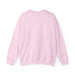 Sweat-shirt à col rond pour homme de couleur rose uni, présenté de dos.