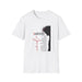 T-shirt blanc pour femme orné d'une couronne d'épines et d'un texte religieux en français.