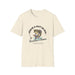 T-shirt beige en coton avec une illustration de poisson et le texte Jésus a fait de moi un pêcheur.