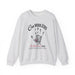 Sweat-shirt gris chiné avec une empreinte de main et le texte religieux Car vous êtes le chef-d'œuvre de Dieu.