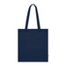 Tote bag en coton biologique bleu marine avec des anses renforcées.