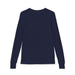 T-shirt à manches longues pour enfant de couleur bleu marine, vu de dos.