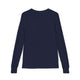 T-shirt à manches longues pour enfant de couleur bleu marine, vu de dos.
