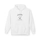 Sweat à capuche blanc avec une empreinte de main et le texte Car vous êtes le chef-d'œuvre de Dieu.