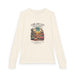 T-shirt à manches longues beige pour enfant avec une illustration de désert et un texte religieux.