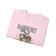 Sweat-shirt rose pâle avec un motif de cœur floral, un papillon et le texte Magnifiquement.