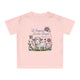 T-shirt rose pour bébé avec un dessin d'agneau et l'inscription Le Seigneur est mon Berger.