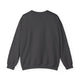 Sweat-shirt à col rond pour homme de couleur gris anthracite, présenté de dos.