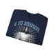 Sweat-shirt bleu marine avec une illustration de Jésus et l'inscription Il est ressuscité.