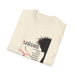 T-shirt beige pour femme avec une illustration de Jésus portant une couronne d'épines.