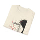 T-shirt beige pour femme avec une illustration de Jésus portant une couronne d'épines.