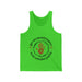 Débardeur vert vif pour homme avec un motif religieux centré sur la guérison divine.