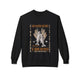 Sweatshirt noir pour femme avec une illustration de pains et de poissons et le texte Les Maths de Dieu.