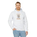 Sweat à capuche blanc pour homme avec motif chrétien Les Maths de Dieu, coupe régulière.