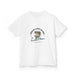T-shirt blanc pour enfant avec une illustration de poisson et le texte Jésus a fait de moi.