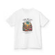 T-shirt blanc pour enfant avec une illustration de cactus et un texte biblique en français.