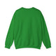 Sweat-shirt à col rond pour homme de couleur vert vif, présenté de dos.