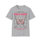 T-shirt gris pour homme avec un papillon et le verset biblique 2 Corinthiens 5:17 imprimé.