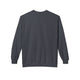 Sweat-shirt pour femme gris anthracite à manches longues et col rond, vu de dos.