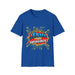 T-shirt bleu pour homme avec une illustration style bande dessinée Jésus est mon superhéros.