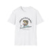 T-shirt blanc pour homme avec une illustration de poisson et le texte Jésus a fait de moi un pêcheur.