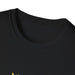 T-shirt noir à col rond avec l'inscription Jésus est mon superhéros en style bande dessinée.