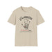 T-shirt beige pour femme avec une empreinte de main et le texte biblique Éphésiens 2:10.