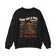 Sweat-shirt noir pour homme avec une illustration de cowboy et un message chrétien en français.