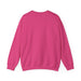 Sweat-shirt à col rond pour homme de couleur rose vif, présenté de dos sur un fond blanc.