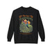 Sweat-shirt noir pour femme avec un motif de paon et le texte biblique Romains 12:2.
