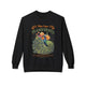 Sweat-shirt noir pour femme avec un motif de paon et le texte biblique Romains 12:2.