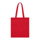Un sac fourre-tout en coton biologique de couleur rouge avec de longues anses.
