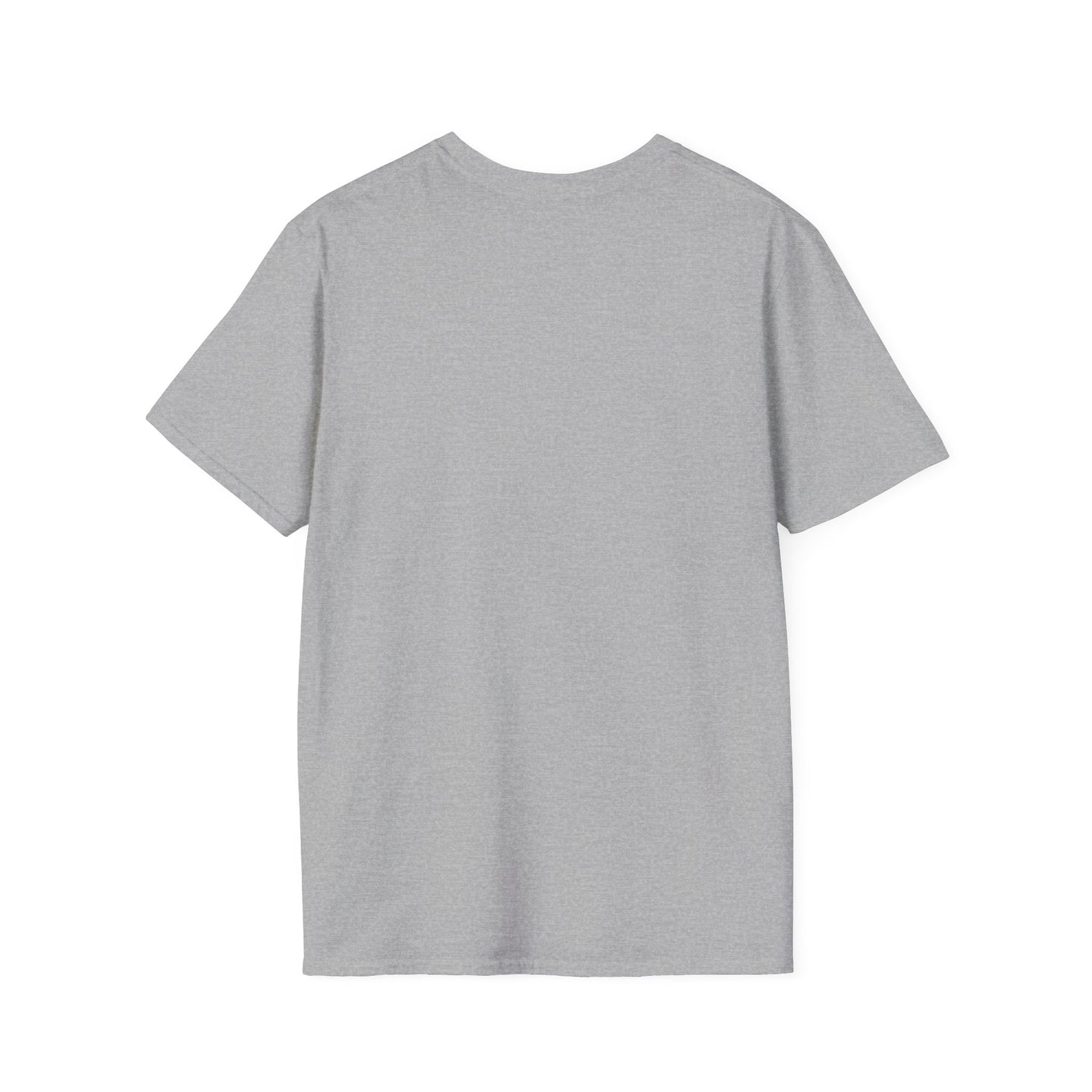 T-shirt pour femme à manches courtes de couleur gris chiné, vu de dos.