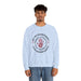Sweatshirt blanc pour homme avec graphique chrétien "Par ses meurtrissures nous sommes guéris".
